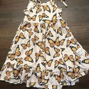 Butterfly Print Kids Dress